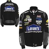 JH Design Jimmie Johnson Lowe\'s Black Twill Uniform Jacket