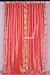 Tie Top Pink Silk Sari fabric Drapes, Panels, Curtains