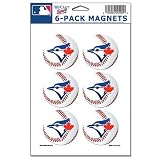 TORONTO BLUE JAYS OFFICIAL LOGO 6 MAGNET SET