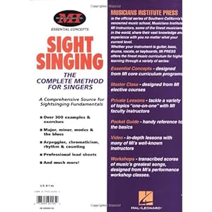 Sightsinging: The Complete Method for Singers (Musicians Institute Essential Concepts)