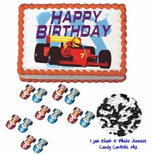 Racing Cakes (dprace3)- Do It Yourself Decorating Package 1 - 14 Total Pieces