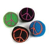 IMAGE OF HACKY SACK - PEACE SIGN