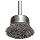 Weiler Vortex Pro Wire Cup Brush, Round Shank, Carbon Steel, Crimped Wire