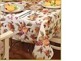 European Fruttela Tablecloth Beige 60 Round