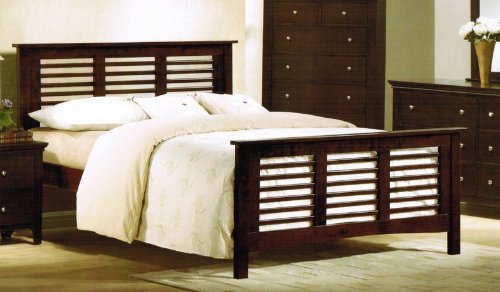 Full Size Bed - Contemporary Espresso Finish