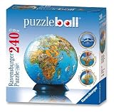 Ravensburger Puzzleball 240 Pieces Illustrated World Map
