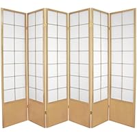 Best Simple Design Room Divider Ideas - 6ft. Zen Japanese Classic Shoji Folding Privacy Screen - 3, 4, 5, 6 Panels - 4 Colors