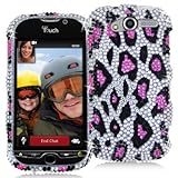 HTC MYTOUCH 4G DECORO BRAND PREMIUM FULL DIAMOND PROTECTOR CASE - HOT PINK  ....