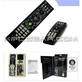 Noah Company MediaGate GP-IR02BK Windows Vista Home Premium and Windows Vista Ultimate MCE Remote Control, 2 Channel IR (Black)
