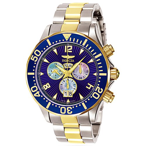 Invicta Men's 7013 Signature Collection Pro Diver Ocean Ghost III Two-Tone Chronograph Watch