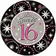 Sweet 16 Sparkle Prismatic Dessert Plates 8ct Sweet 16 Sparkle Prismatic Dessert Plates 8ct