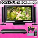 Sony Bravia N-Series KDL-37N4000 37in. 720P Widescreen LCD HDTV Black + Sony DVD Player w/ Accessory Kit