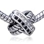 Pugster Pandora Style Charm Bead Crystal Celtic Cross Bead Fits Pandora Charms Beads