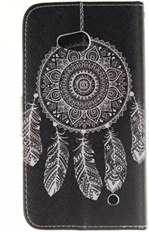 HNSPRING Colorful Patterns Premium TPU Flip Genuine Leather purses Cover protective Case for Microsoft Lumia 640