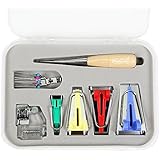 16 Pcs Set Bias Tape Maker Kit for Sewing & Quilting Awl and Binder Foot