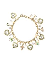Irish Blessings Charm Bracelet Jewelry Gift For Her: Irish Wishes by The Bradford Exchange