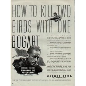 1944 Movie Ad - Warner Bros., Jack L. Warner Executive Producer presents HUMPHREY BOGART, starring in "PASSAGE TO MARSEILLES", with this remarkable supporting cast: Claude Rains, Michele Morgan, Philip Dorn, Sydney Greenstreet, Helmut Dantine, Peter Lorre, and George Tobias. A Hal B. Wallis Production. Directed by Michael Curtiz. Screen Play by Casey Robinson and Jack Moffitt. From a Novel by Charles Nordhoff and James Norman Hall. Music by Max Steiner. A2516A. **THIS IS AN AD / POSTER, NOT A DVD**