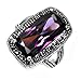 Sterling Silver Marcasite Rings with Amethyst CZ - title=