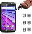 Moto G (3rd Gen) Tempered Glass Screen Protector, PLESON&reg; Motorola Moto G 3rd Generation Screen Protector [Lifetime No-Hassle Warranty] 0.3mm Premium HD Clear Glass Screen Protector for Moto G3