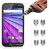 Moto G (3rd Gen) Tempered Glass Screen Protector, PLESON&reg; Motorola Moto G 3rd Generation Screen Protector [Lifetime No-Hassle Warranty] 0.3mm Premium HD Clear Glass Screen Protector for Moto G3