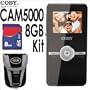 Coby CAM5000 5MP 4X Digital Zoom HD Camcorder Camera Black 8GB Bundle