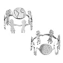 Silver Eco Sterling Silver Children + Globe Ring with Message Inside - Size 5