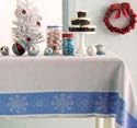 First Snowfall Oblong 60 X 84in Tablecloth