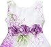 Sunny Fashion Girls' Dress Tulle Bridal Lace With Flower Detailing Purple
