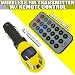 I-mobile Sd/mmc/usb/mp3 Wireless in Car Fm Transmitter with Remote (Yellow)