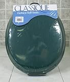 Ginsey Solid Hunter Green Padded Toilet Seat