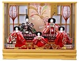 【雛人形】ひな人形 五人飾 ケース飾 オルゴール付【2009年新作雛人形】