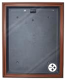 NFL Pittsburgh Steelers Cabinet Style Jersey Display, Brown