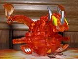 BAKUGAN VESTROIA VERY RARE NEW LOOSE TRANSLUCENT ORANGE ULTRA DRAGONOID (SILVER HORNS) 680G