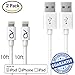OnyxVolt [Apple MFi Certified] 10 Ft Lightning Cord Charging Cable for iPhone 7, 6, 5, iPod 7, iPad Mini, Mini 2, Mini 3, iPad 4, iPad Air, iPad Air 2, 2 Pack - White - Unlimited
