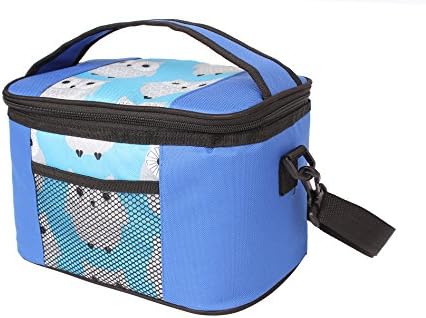 Coopack Portable qualitive Oxford Cooler Lunch Box travel picnic storage bag with carry shoulder straps (BLUE)