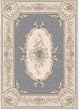 French Aubusson Gray Area Rug Dollhouse Miniature
