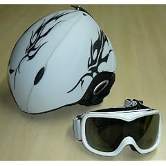 Rebel Kinder-Skihelm incl. Skibrille Inmould