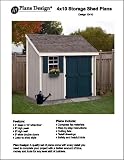 4' X 10 Lean-to Storage Shed Project Plans -Design #10410