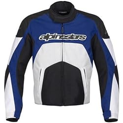 Alpinestars T-GP Plus Air Men's Textile Vented On-Road Racing Motorcycle Jacket - Blue