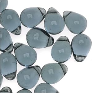Czech-Glass-Beads-8mm-Teardrops-Montana-Blue-50-