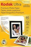 Electronics : Kodak Ultra Photo Paper (Gold 5*), 10x15cm, 60 sheets (280gsm) - Works with all inkjet printers. Create stunning, professional quality photos