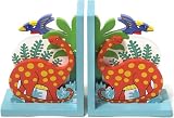 Enlarge toy image: Fair Trade Wooden Bookends - Dinosaur -  preschool activity for young kids