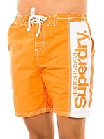 Superdry Short de Baño (Naranja)