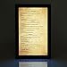WeChef LED Back Lit Light Menu Holder Cover Wine List Single Panel Fits 8