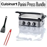 Cuisinart Stainless Steel 4-in-1 Grill/Griddle Panini Press Tongs/Spatula Outfit