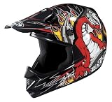 HJC CL-X5NY Ness MC-1 Youth Off Road Motorcycle Helmet Black/Red/Silver M