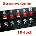 10 fach Schuko Verteiler einzeln schaltbar