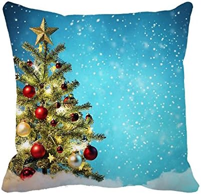 Decrotive Pillow Cases Christmas Cushion Cover 18" x 18"