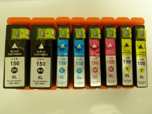 Lexmark 150XL 8 Pack 2 Sets Compatible Ink Cartridge (K/C/M/Y) For Lexmark S315 S415 S515 By Tonerdeal