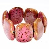 Stone Effect Ceramic Bracelet Salmon